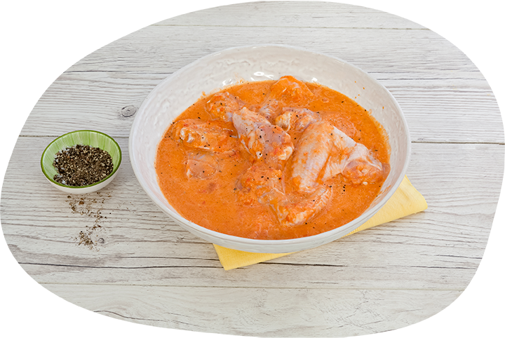 Шаг 2-Запеченные куриные крылья с картофелем