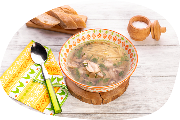 Куриный суп с макаронами